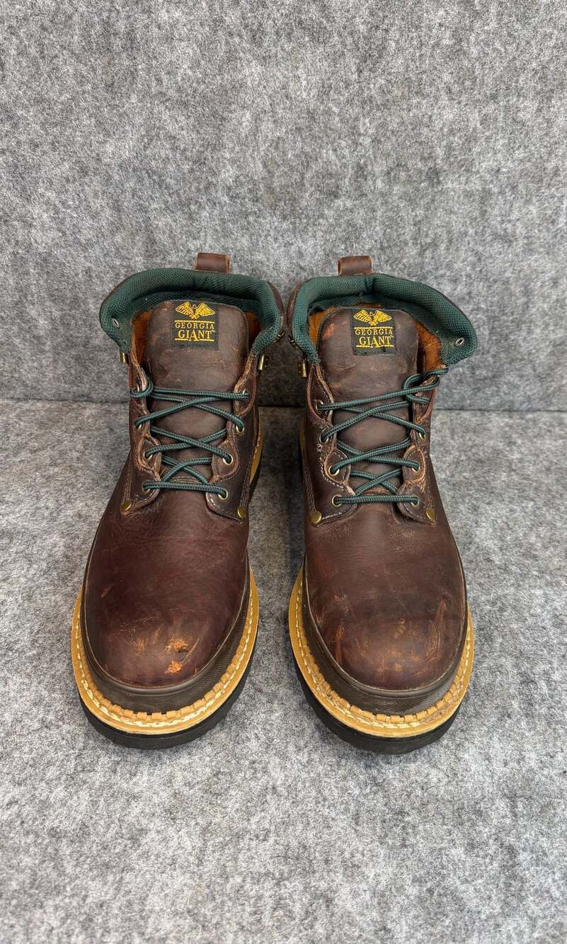 Georgia Boot G6374 Georgia Giant 6in Steel Toe Work Boots Size 14M Brown